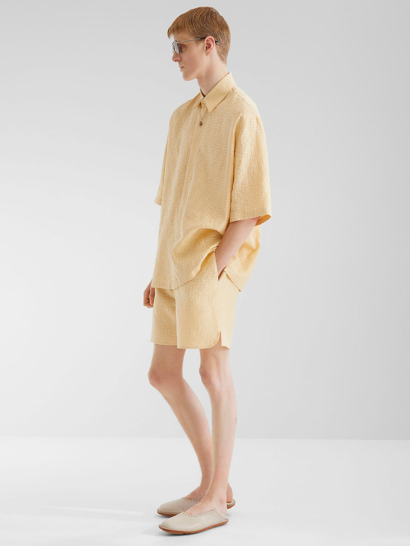 FF Jacquard Linen Shorts