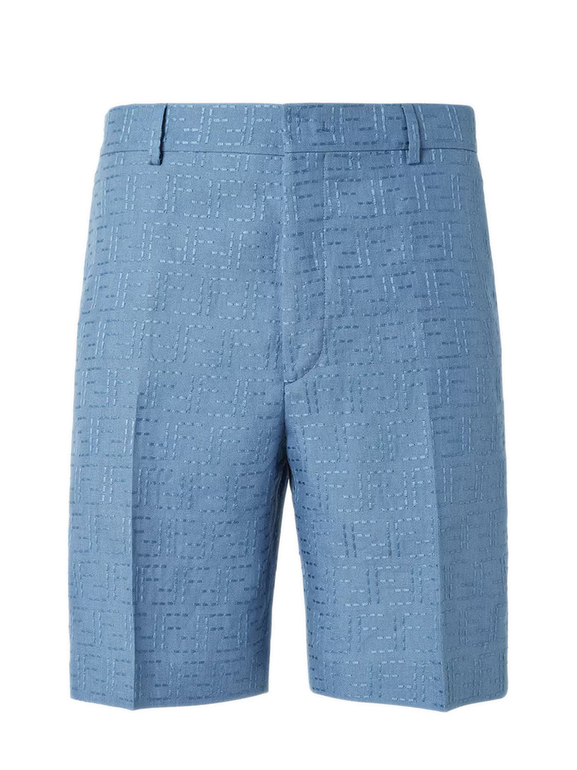FF Jacquard Linen Shorts