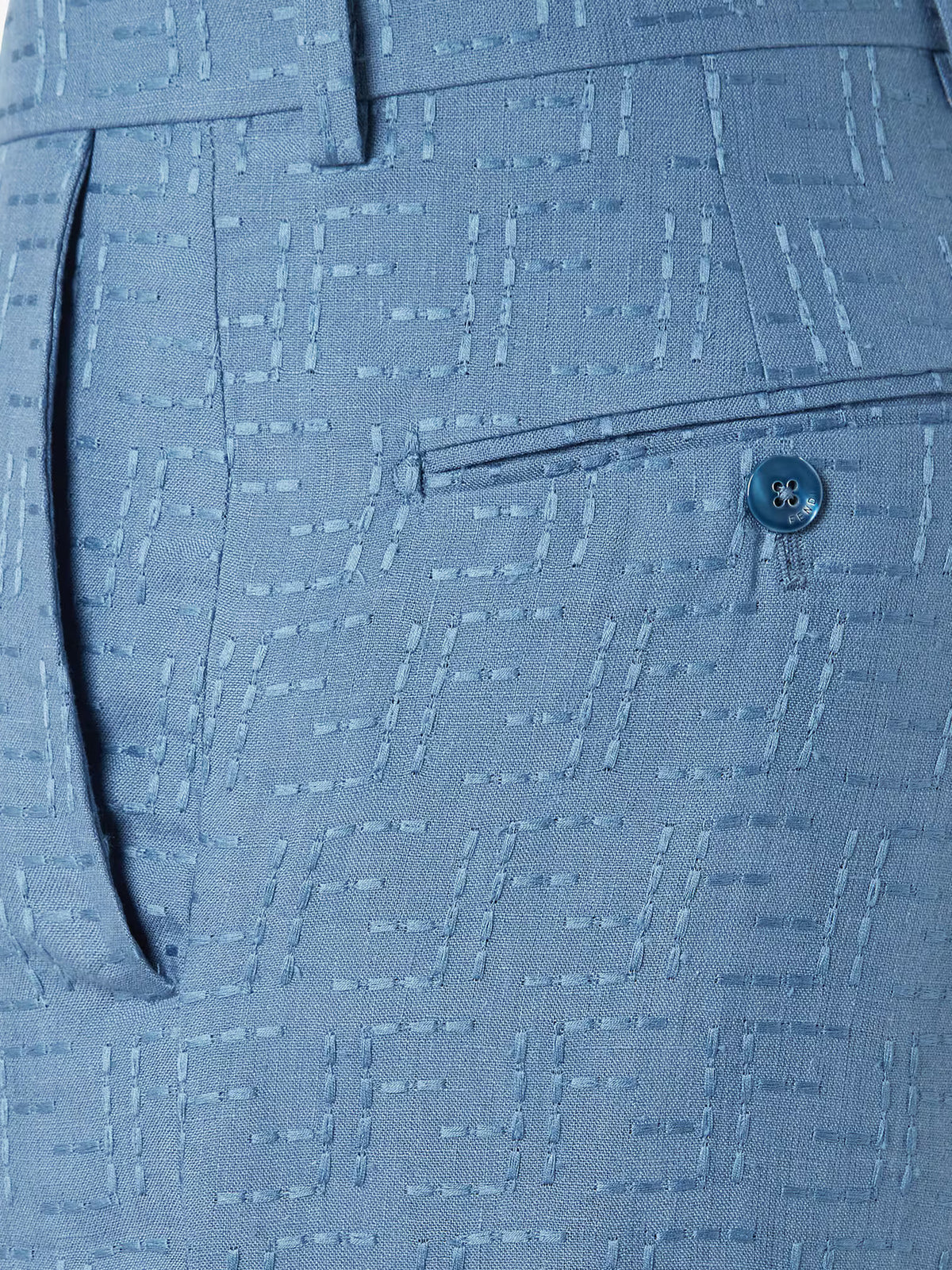 FF Jacquard Linen Shorts