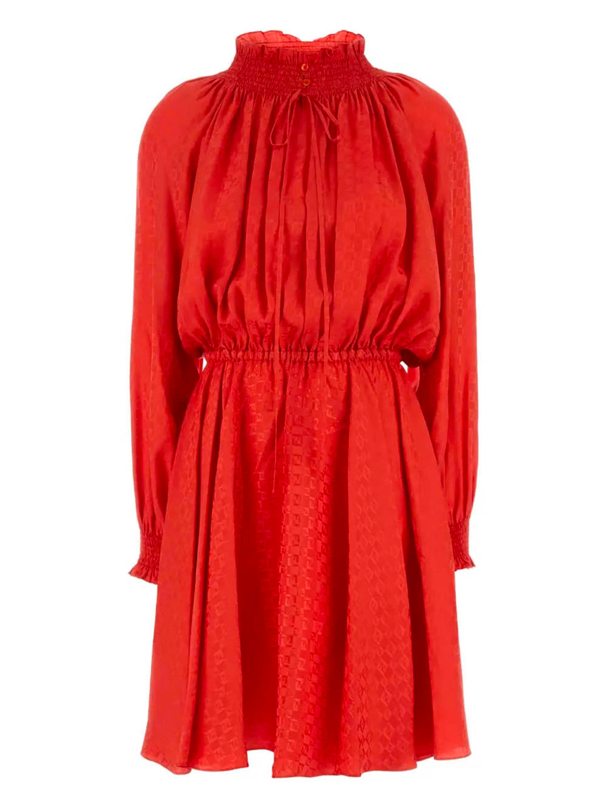Jacquard silk dress