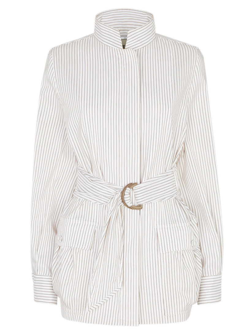 Cotton and silk blouson