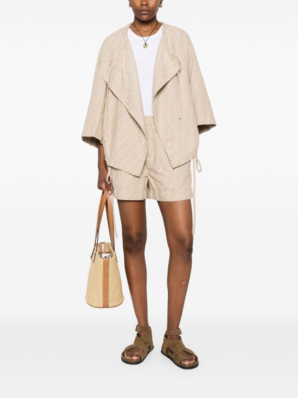FF chambray shorts