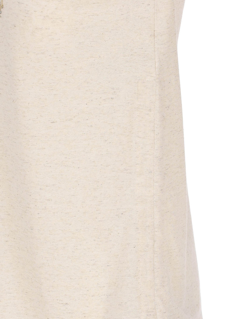 Cotton and linen tank top