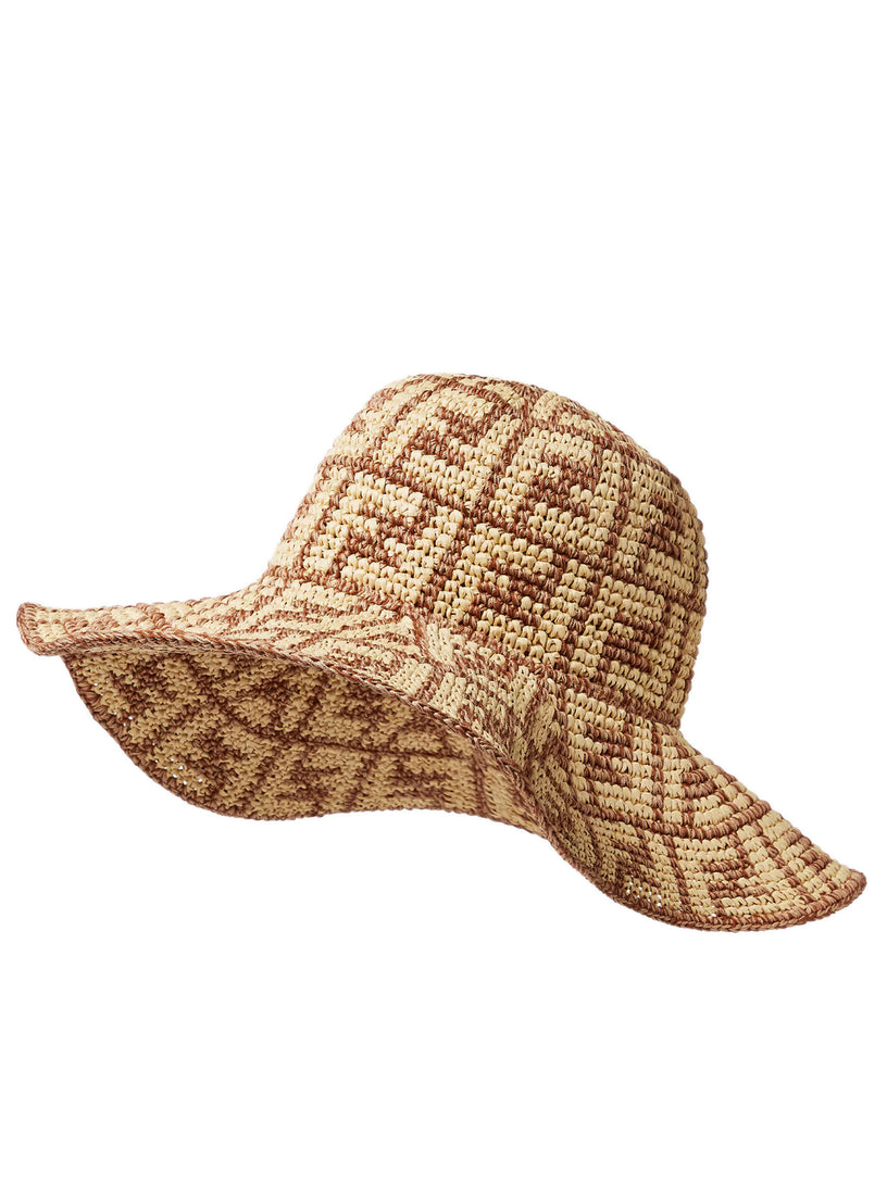 Cotton and viscose hat