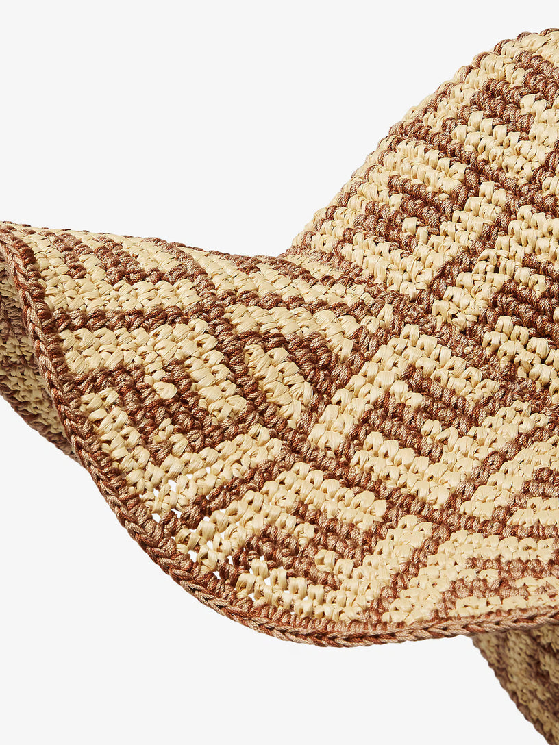 Cotton and viscose hat