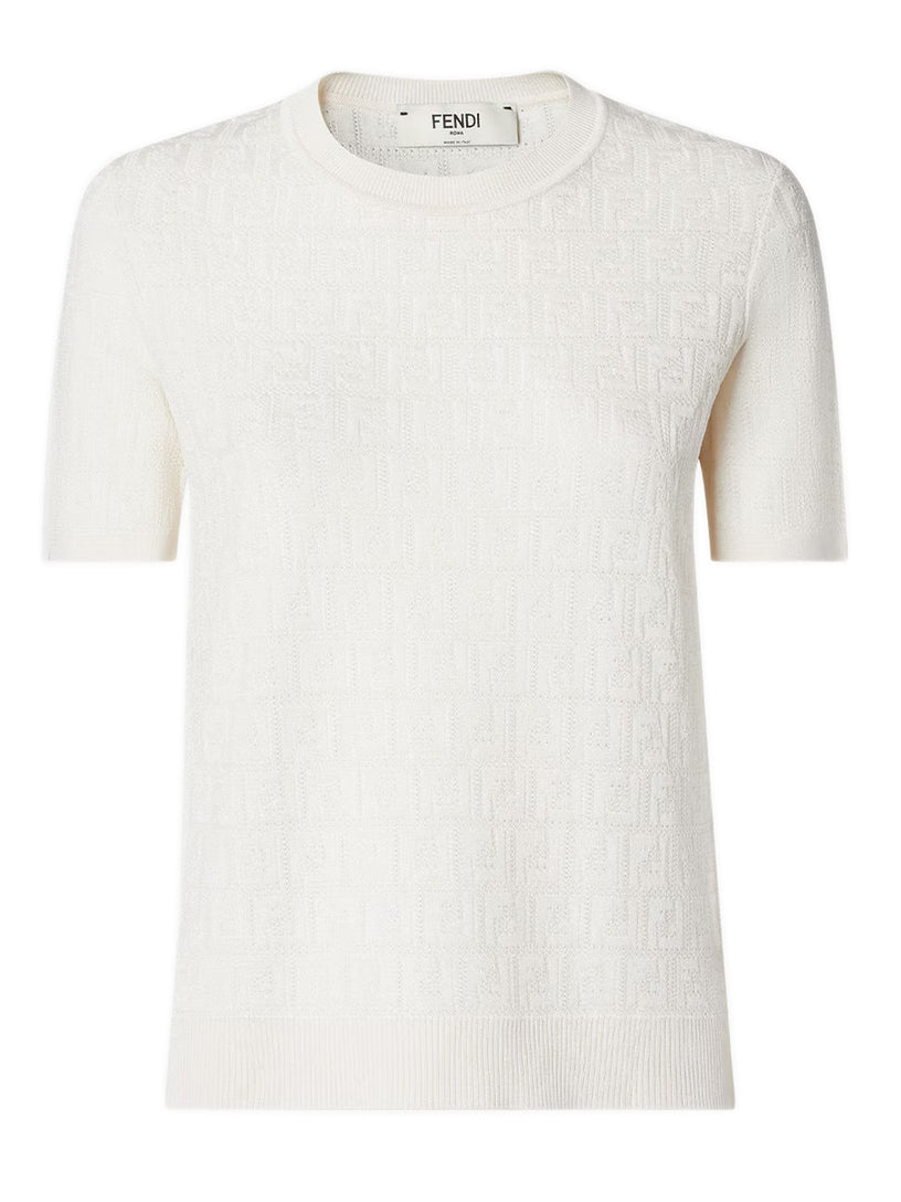 FF cotton and viscose sweater