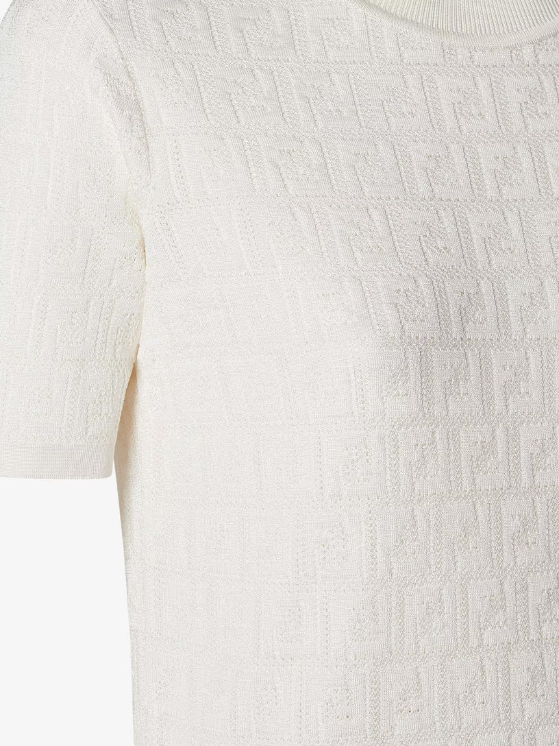 FF cotton and viscose sweater