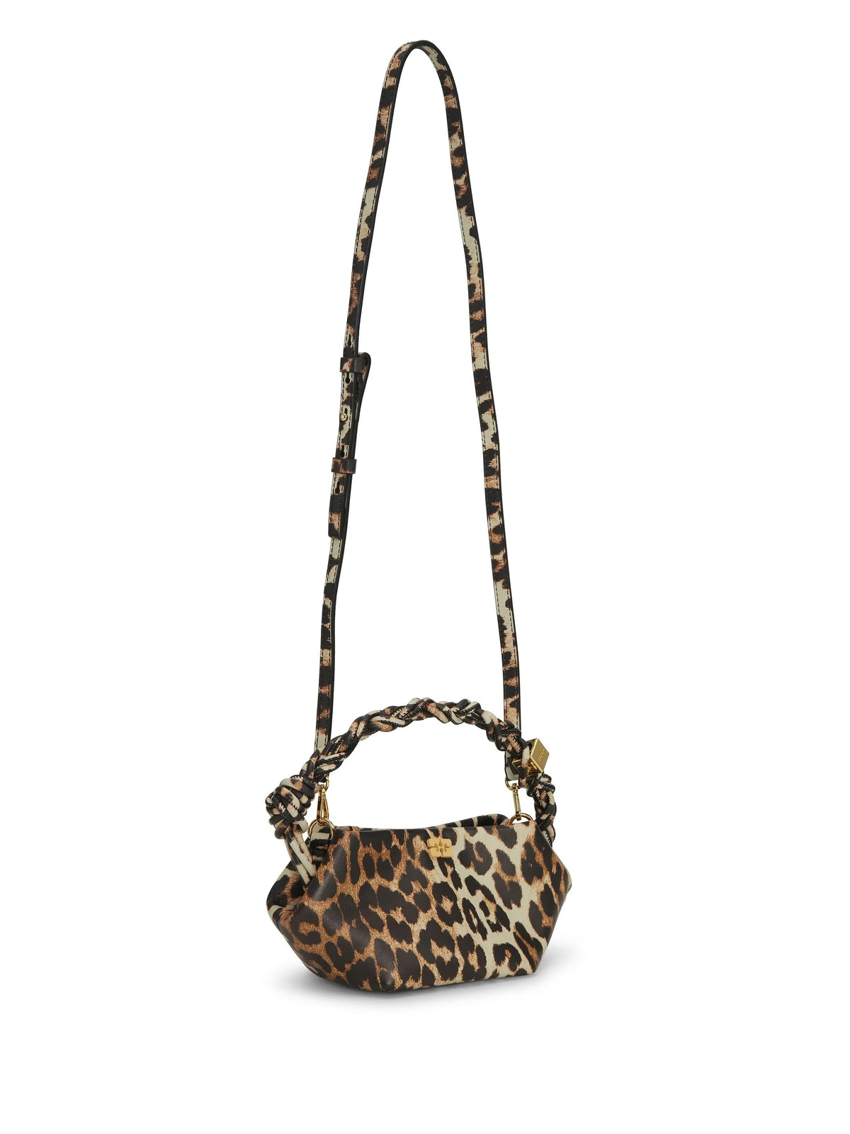 Mini GANNI Bou leopard bag