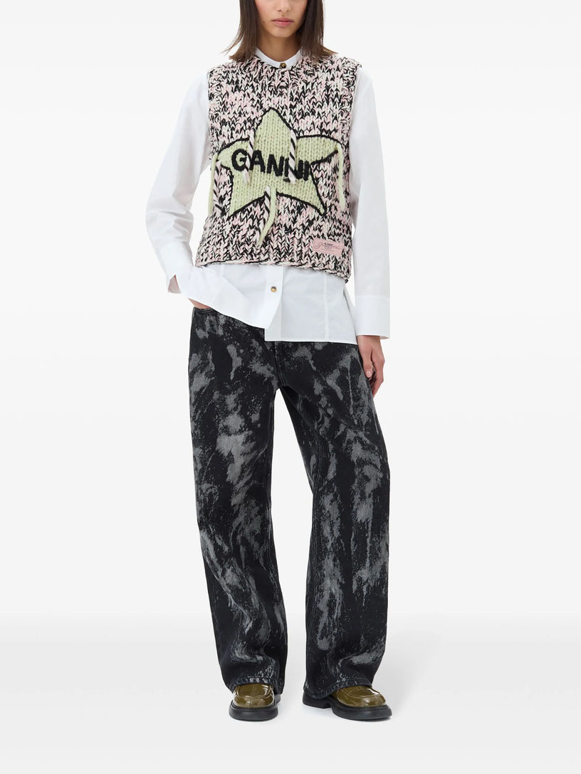 Graphic Handknit Vest