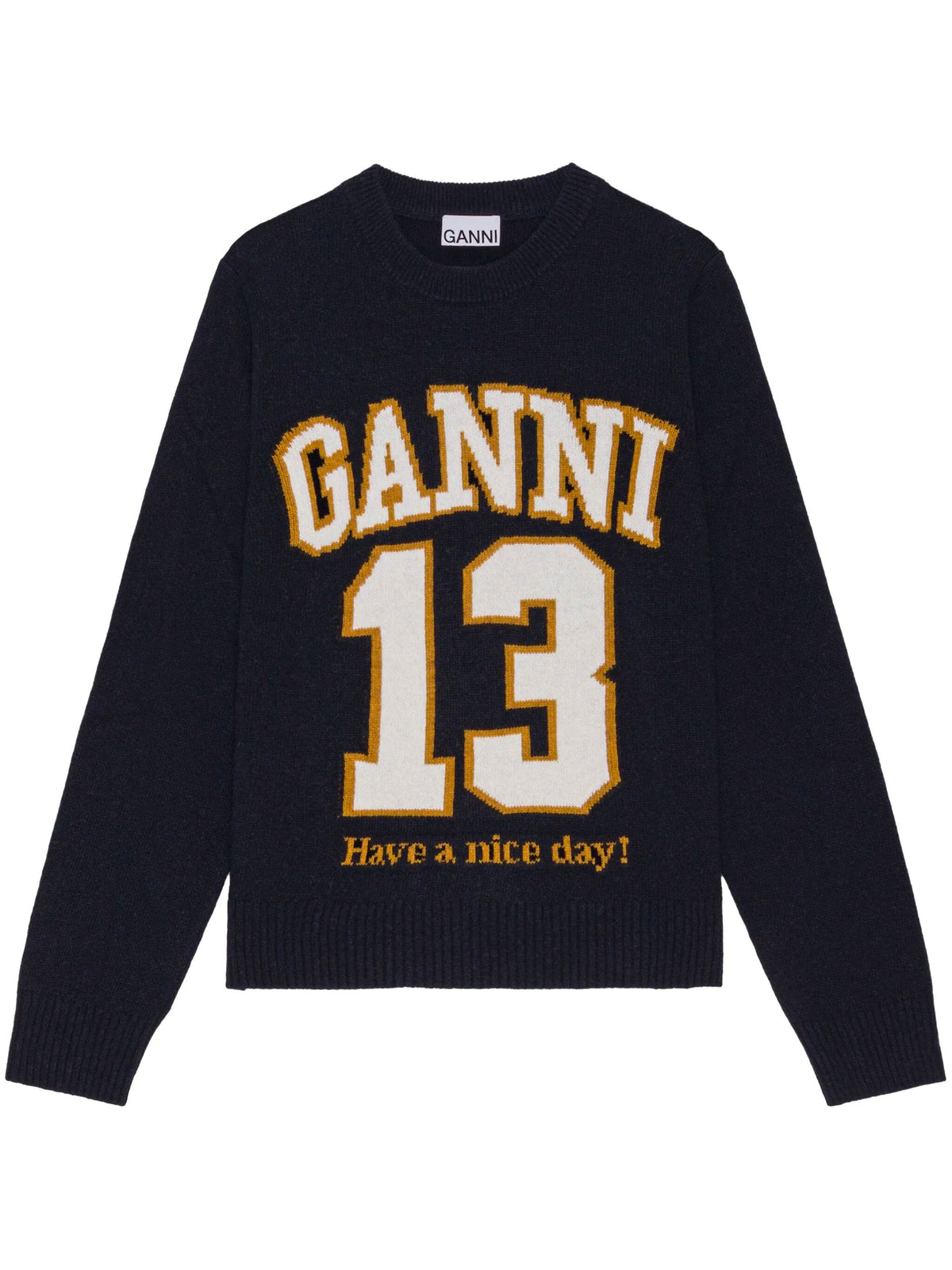 Wool Blend Baseball Sweater