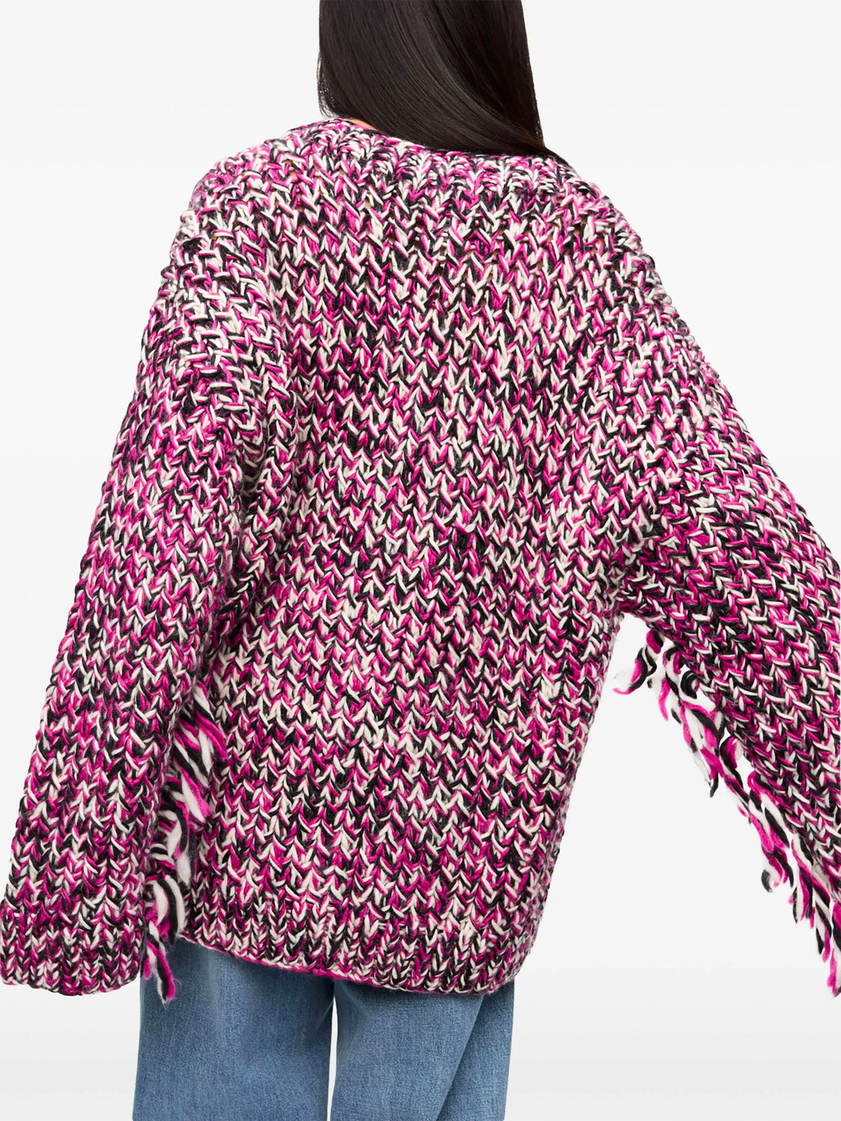 Hand knitted wool cardigan