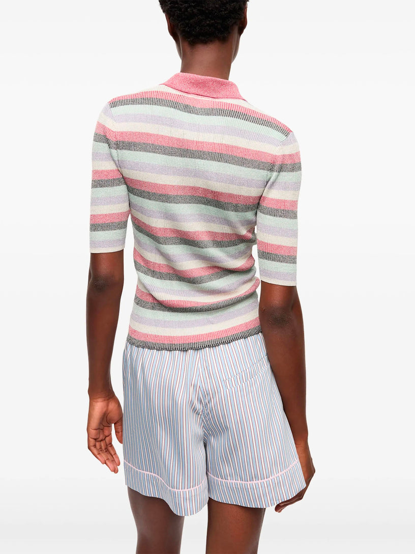 Striped polo shirt