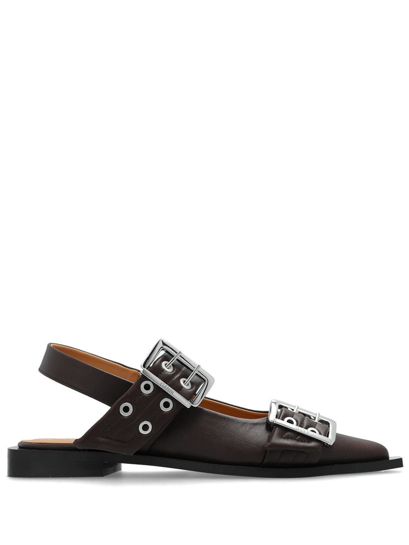 Feminine Buckle Ballerinas