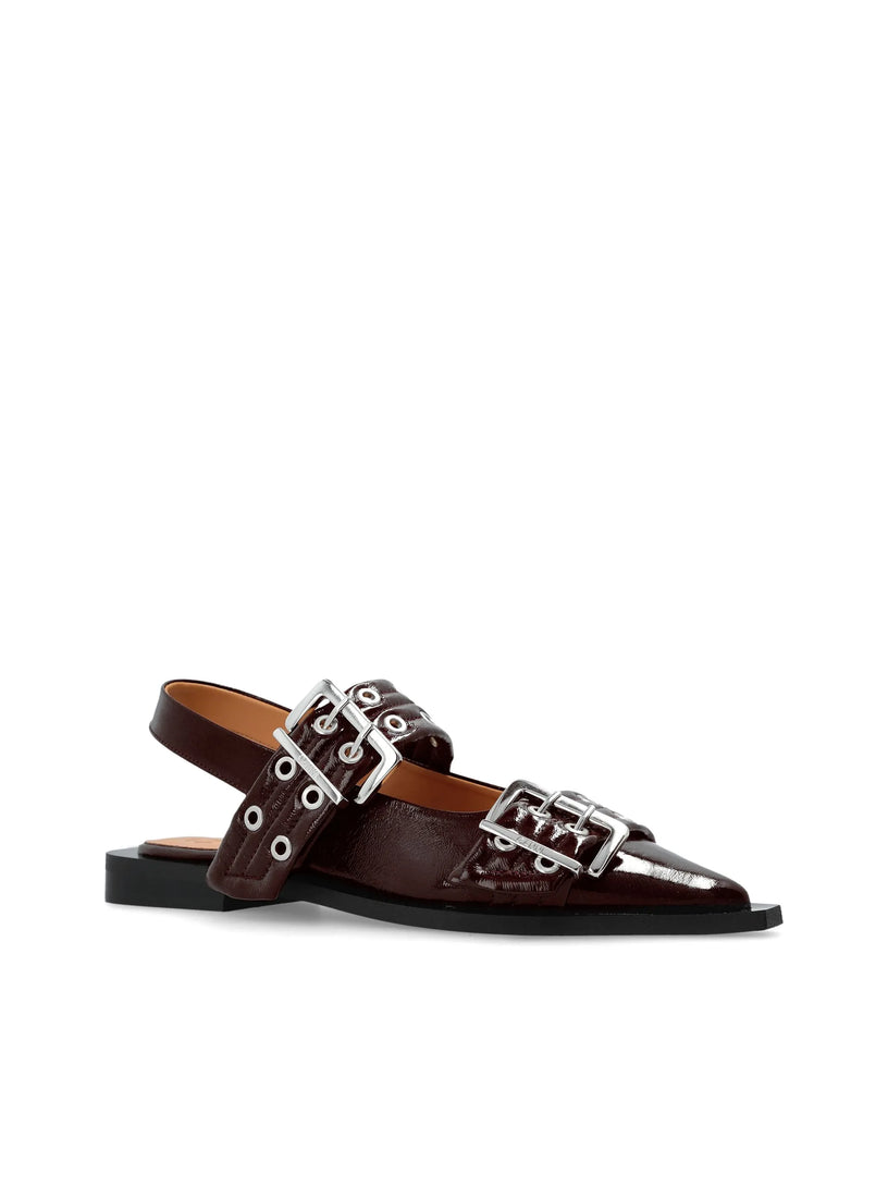 Buckle ballerinas