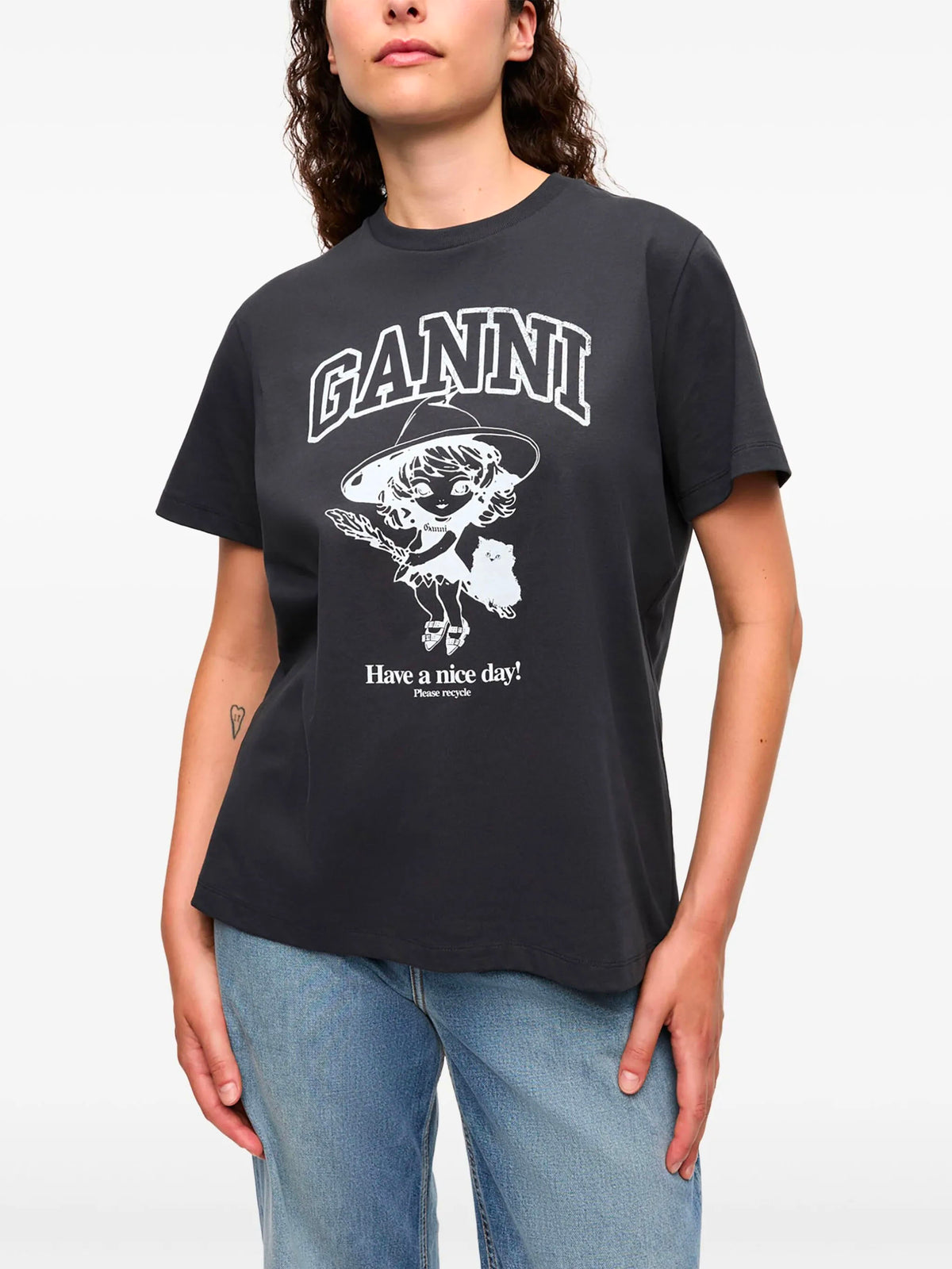 T-shirt with logo and print