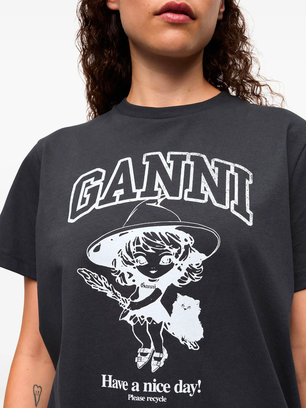 T-shirt with logo and print