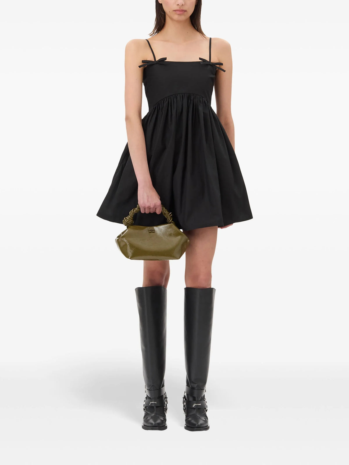 Poplin mini dress