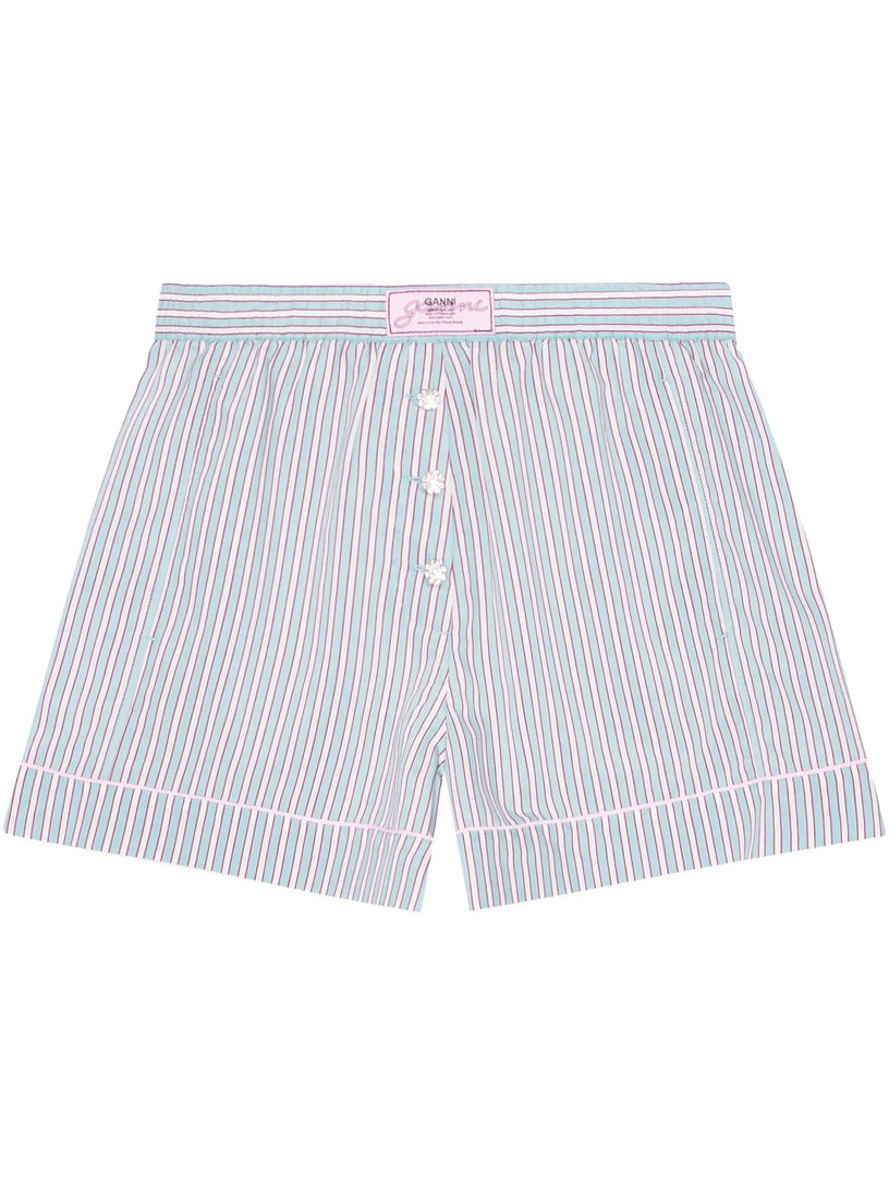 Striped Stretch Shorts