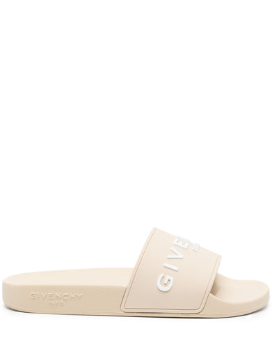 Slide flat rubber sandals