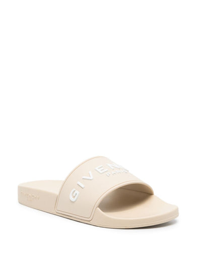 Slide flat rubber sandals