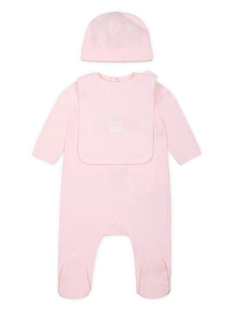 Logo-print babygrow set