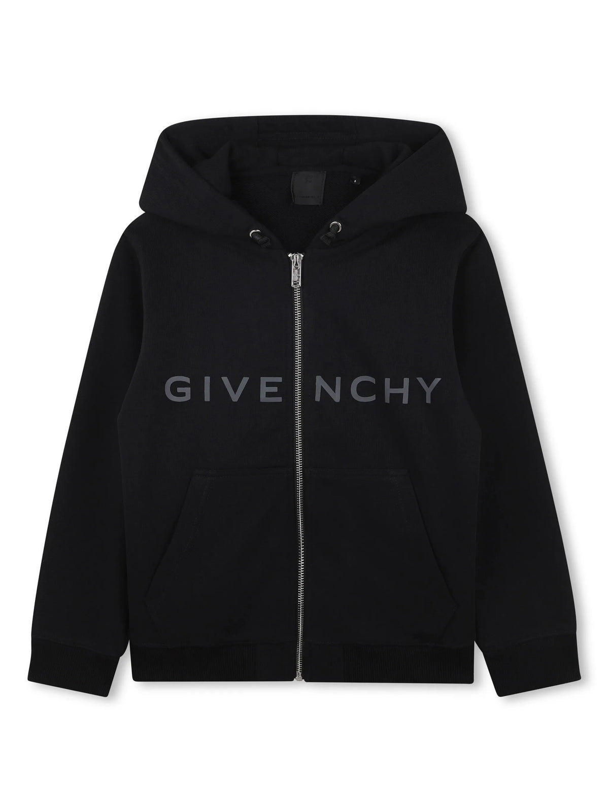 Logo-print zip-up hoodie