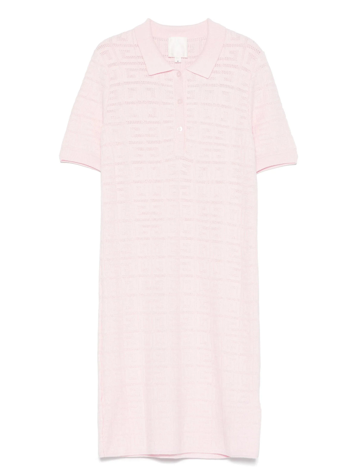 Jacquard-logo knitted dress