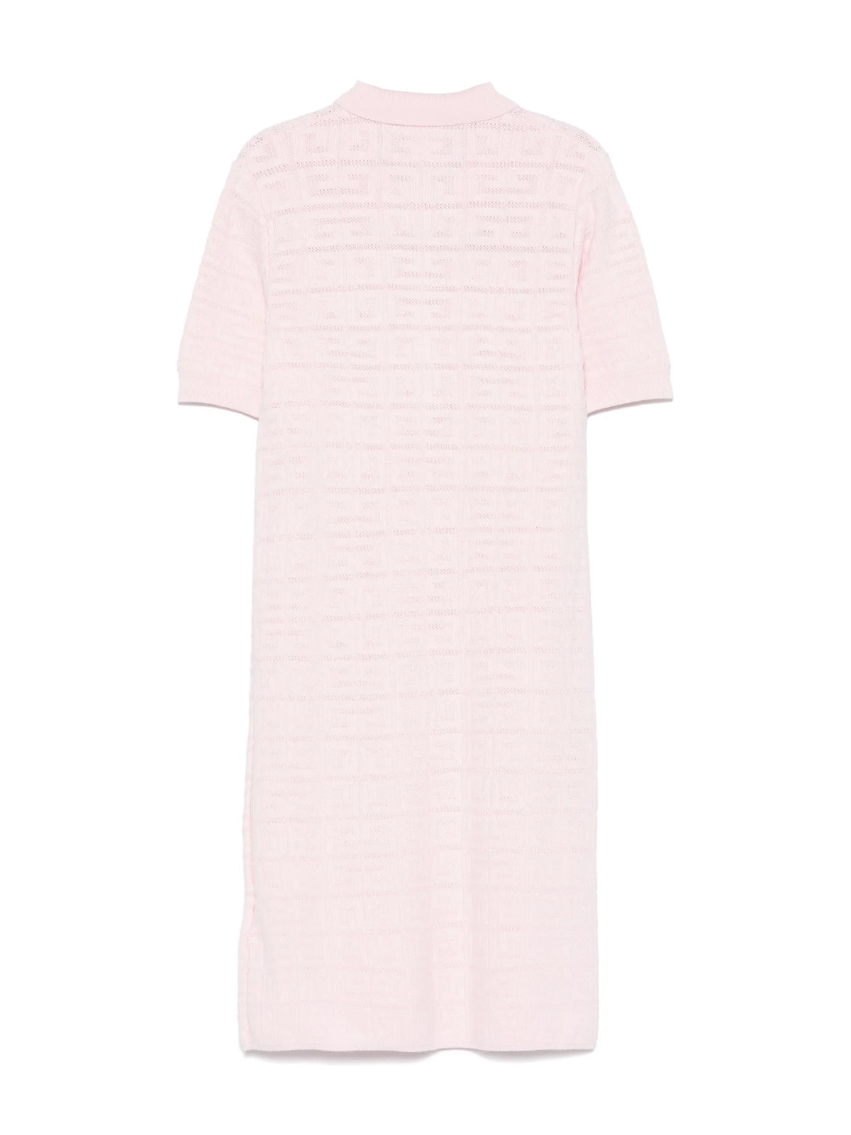Jacquard-logo knitted dress