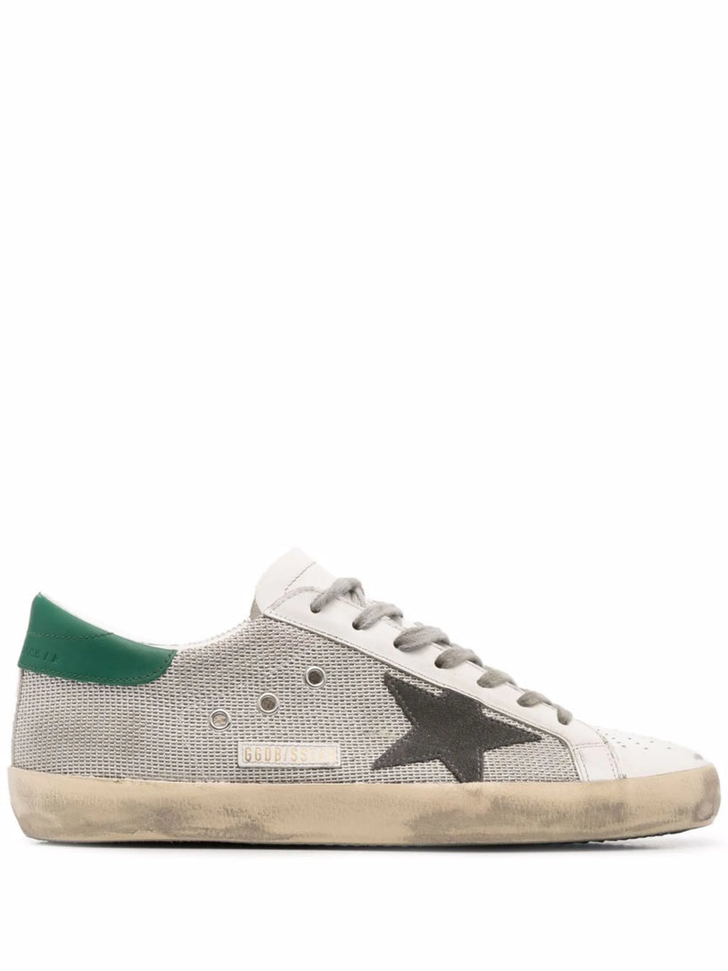 Super-Star in light silver mesh with gray star Golden Goose Grifo210