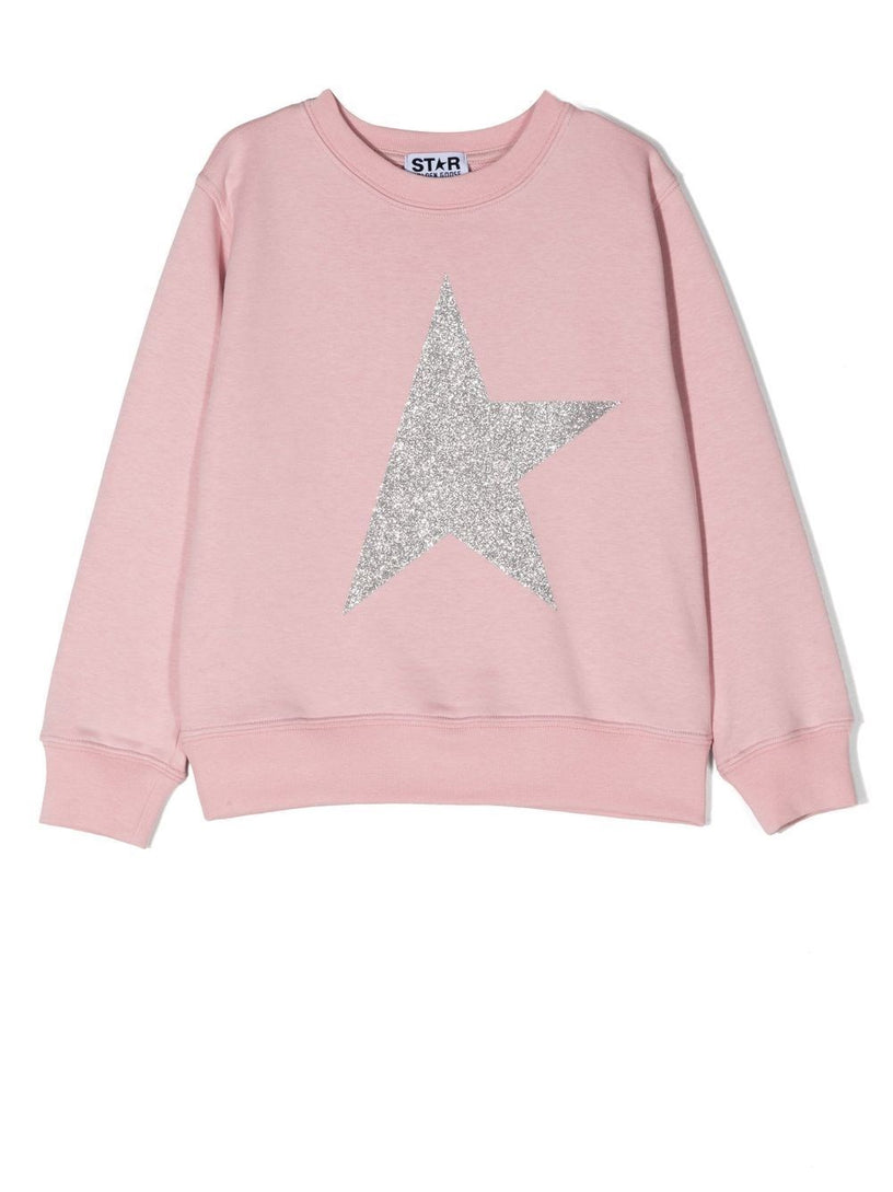 Sweatshirt with maxi glitter star