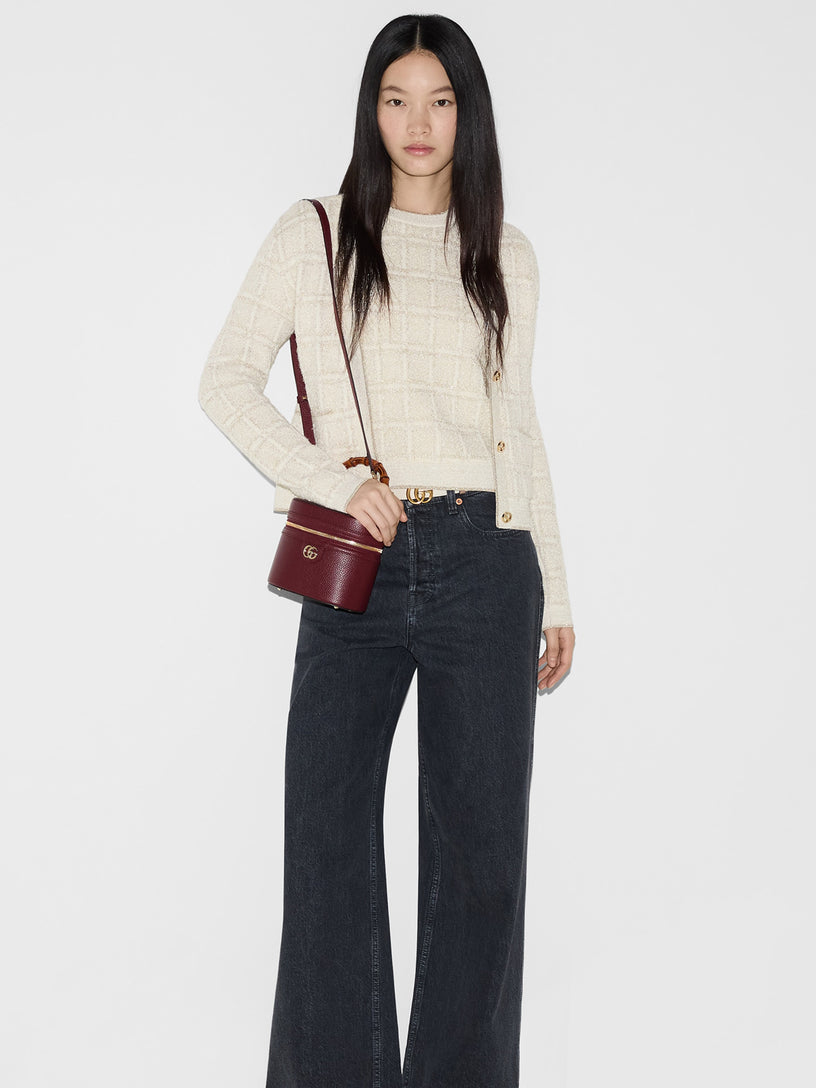Mini bamboo shoulder bag