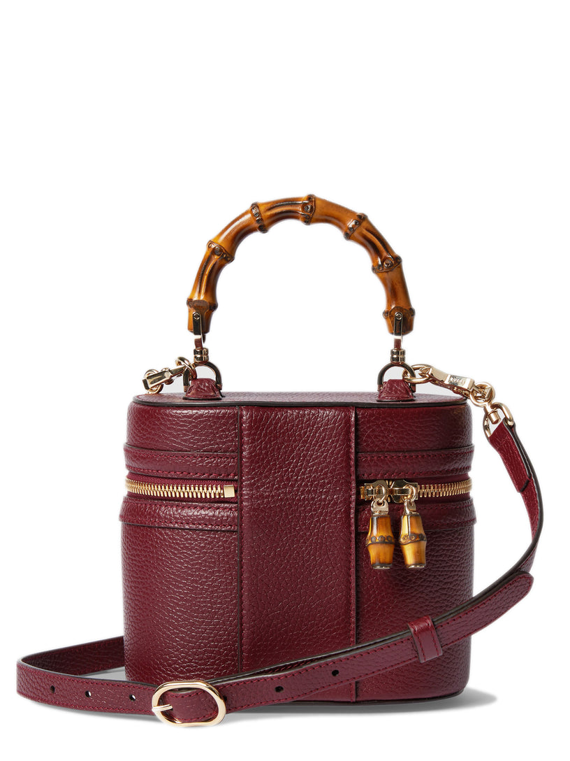 Mini bamboo shoulder bag