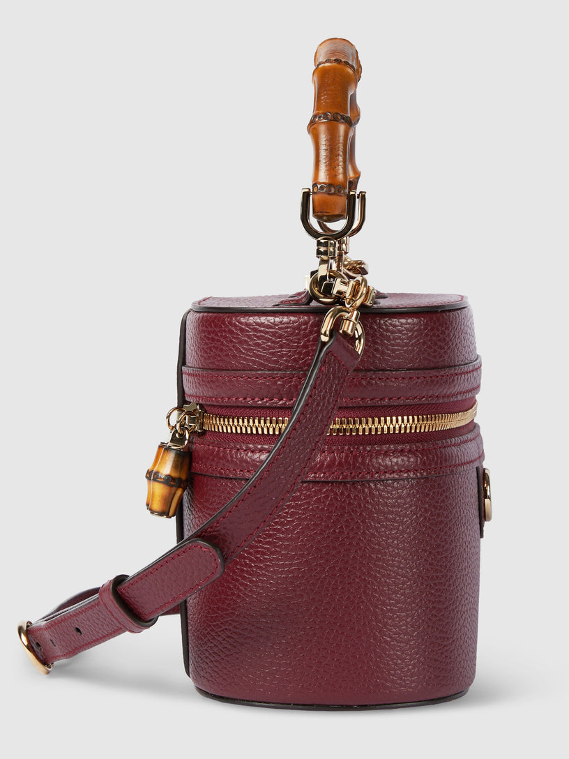 Mini bamboo shoulder bag