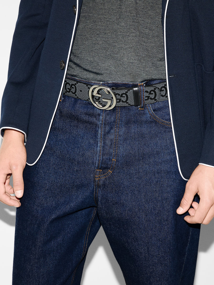 GG belt with Interlocking G buckle