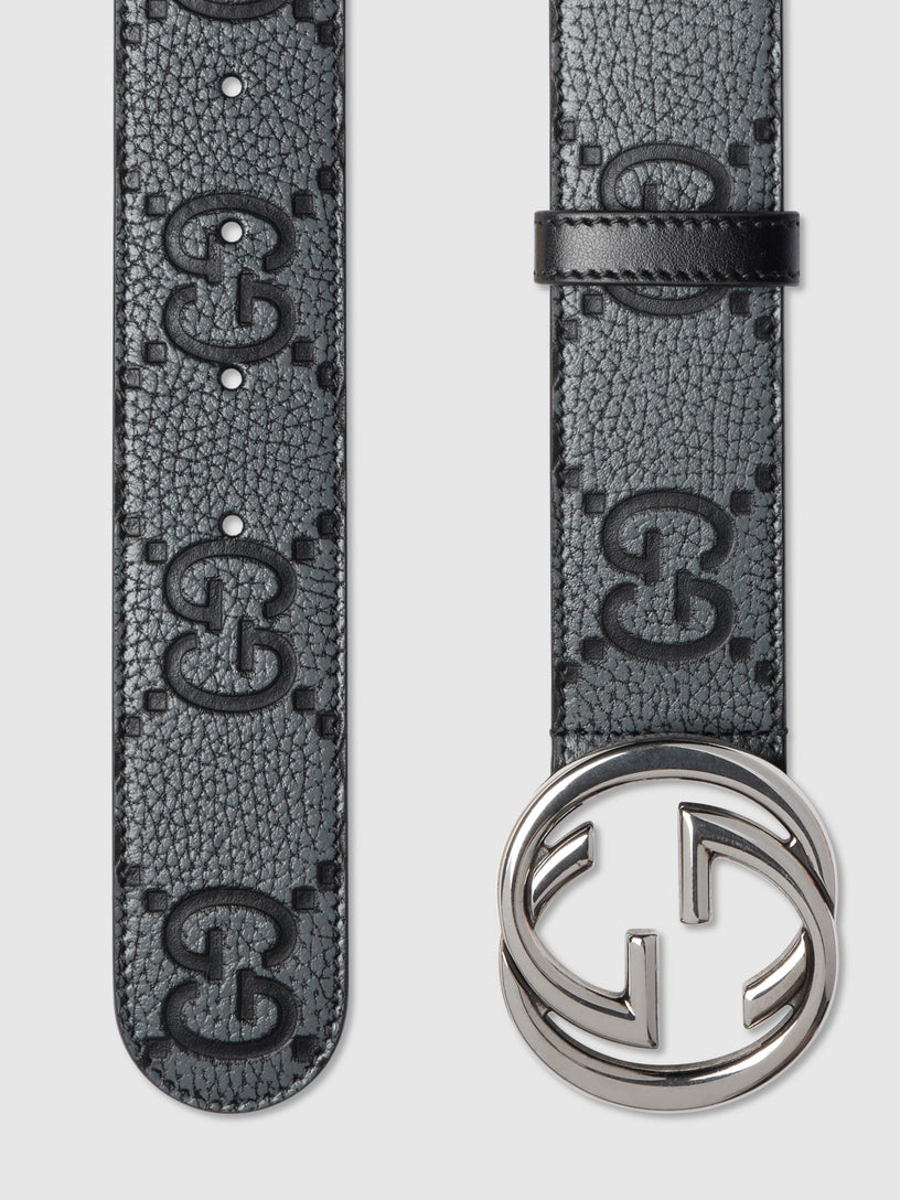 GG belt with Interlocking G buckle