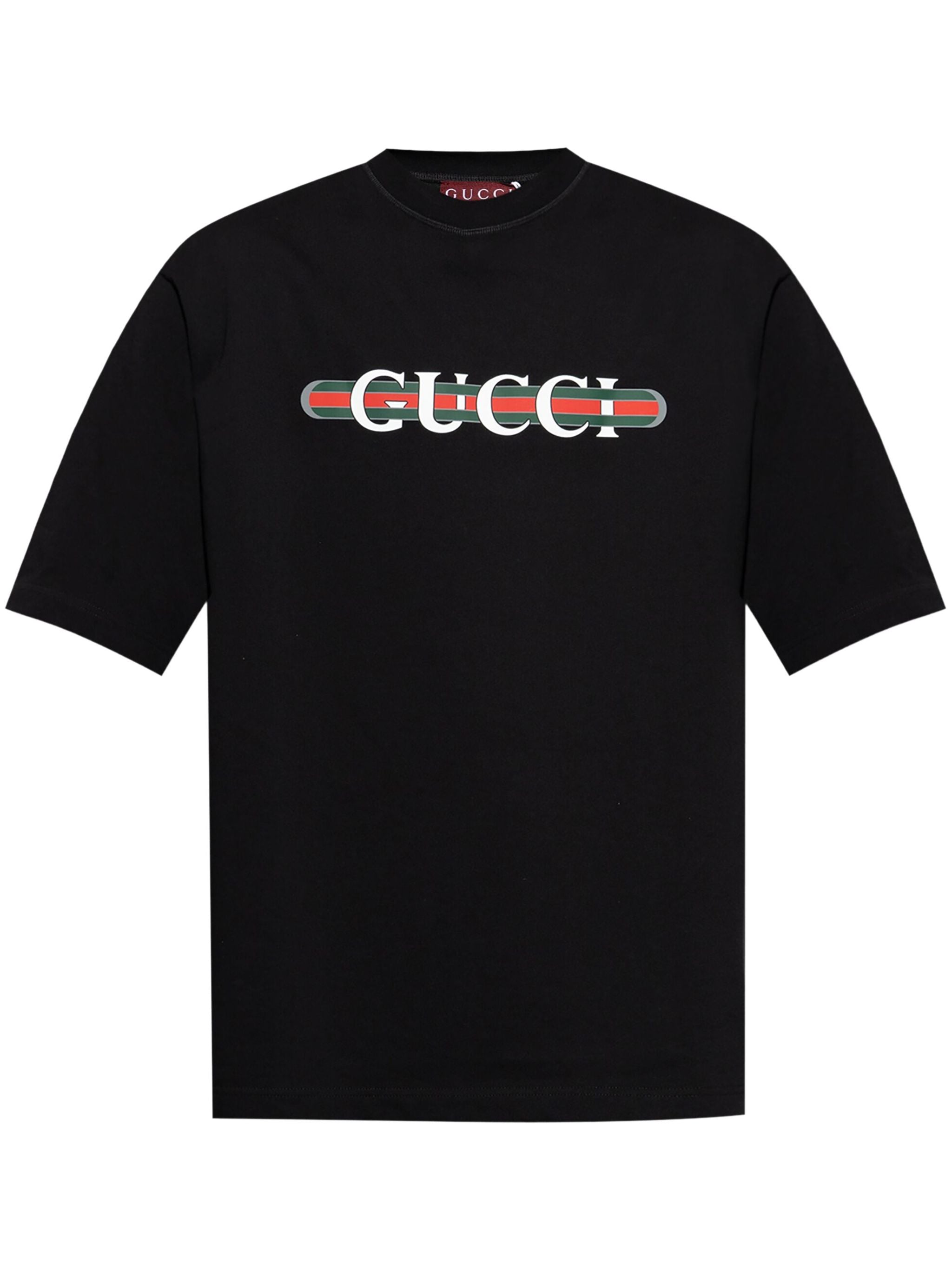 T-shirt with print GUCCI Nero | Grifo210