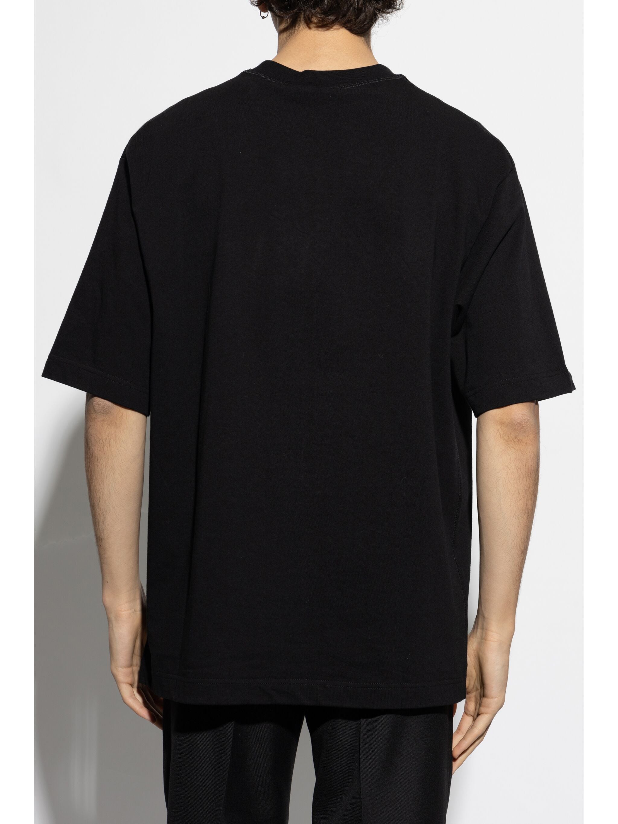 T-shirt with print GUCCI Nero | Grifo210