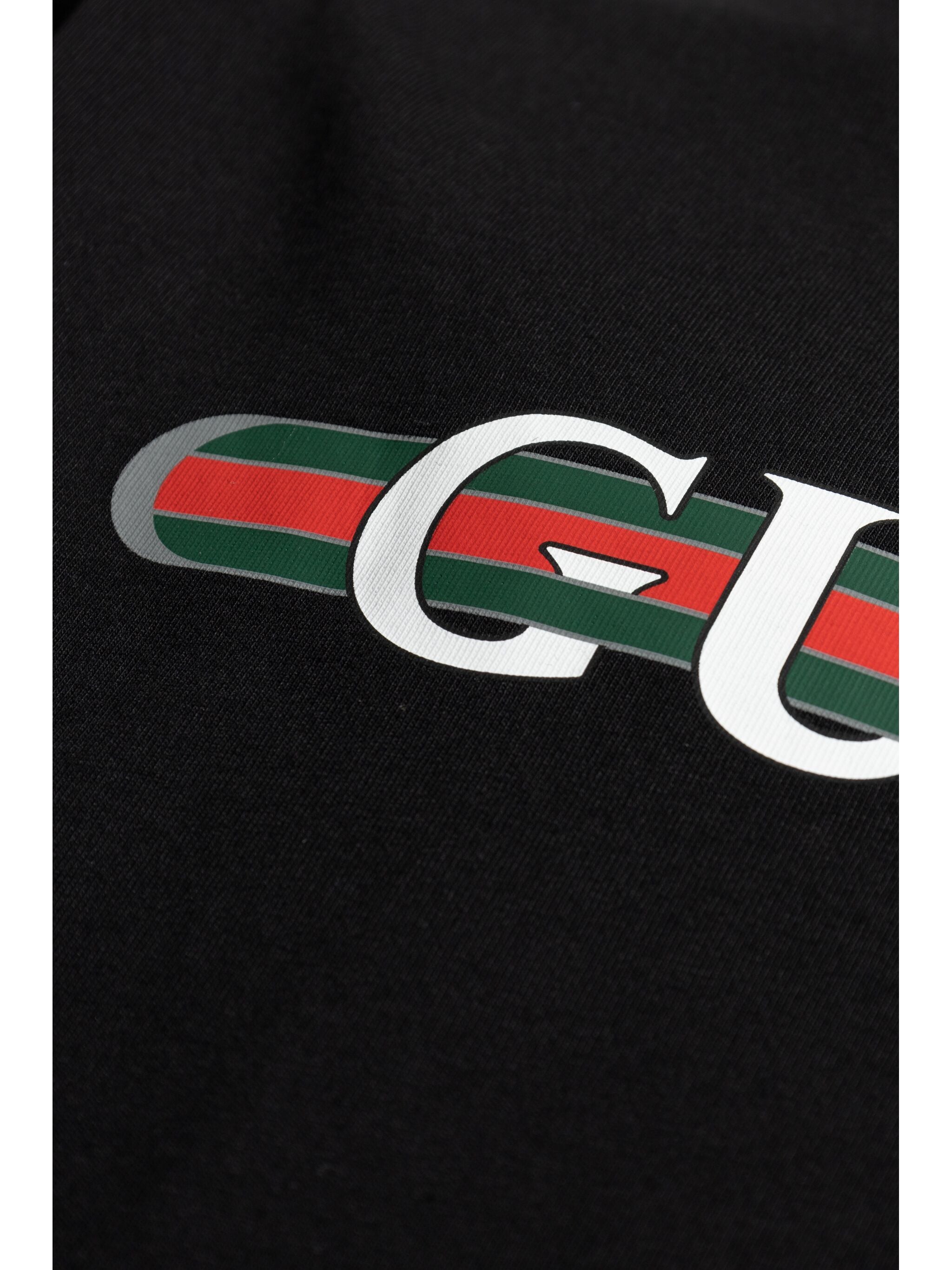T-shirt with print GUCCI Nero | Grifo210