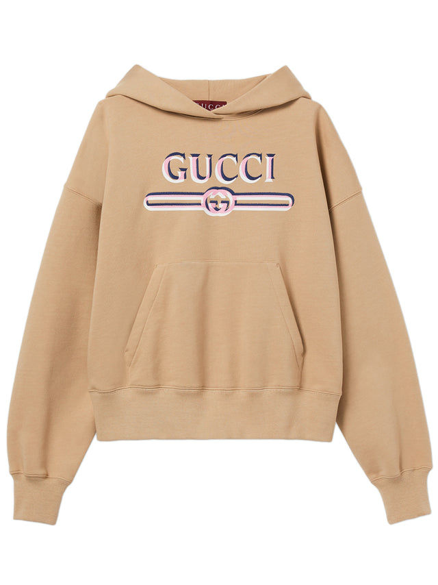 Hooded sweatshirt with print