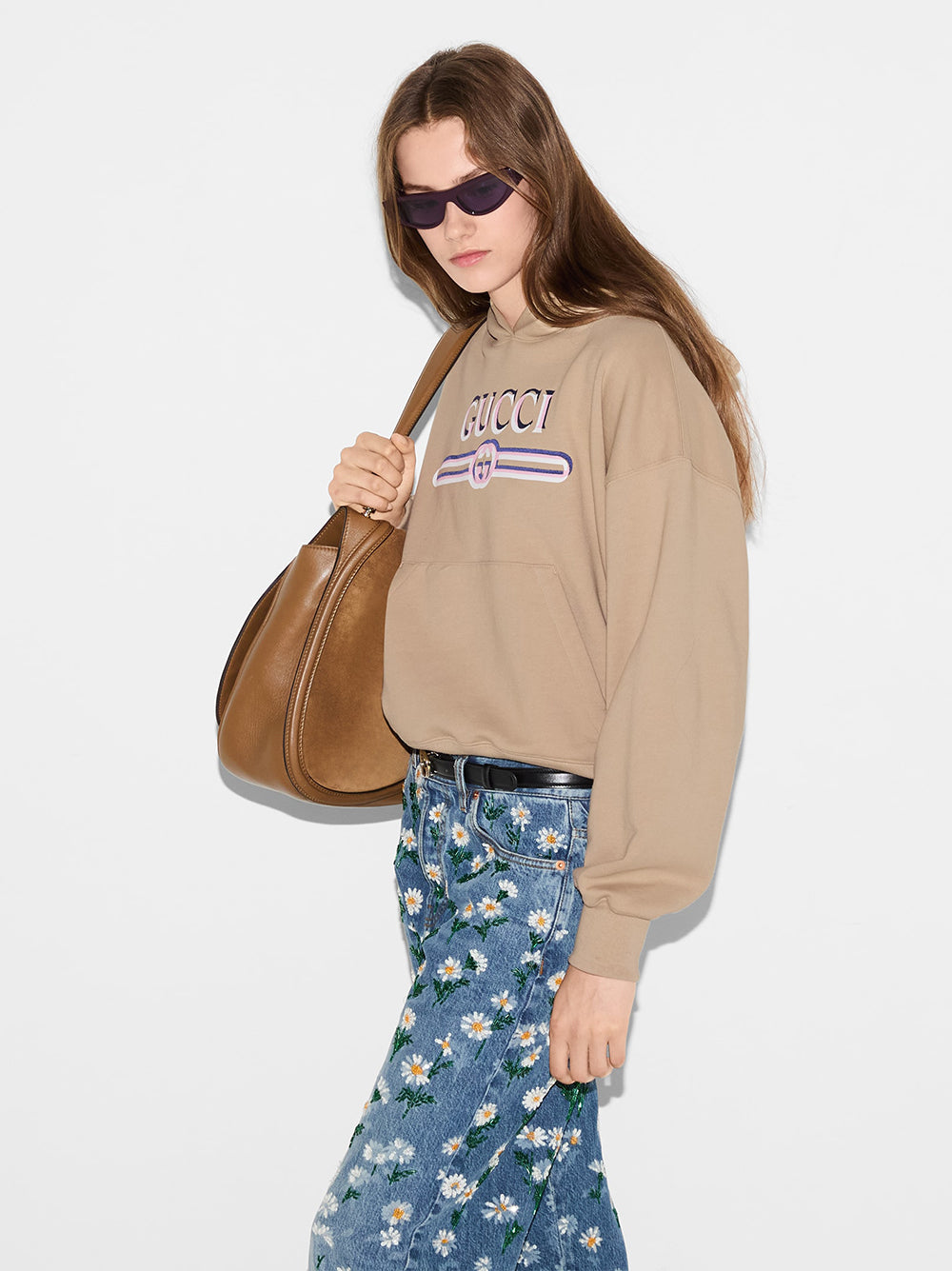 Hooded sweatshirt with print
