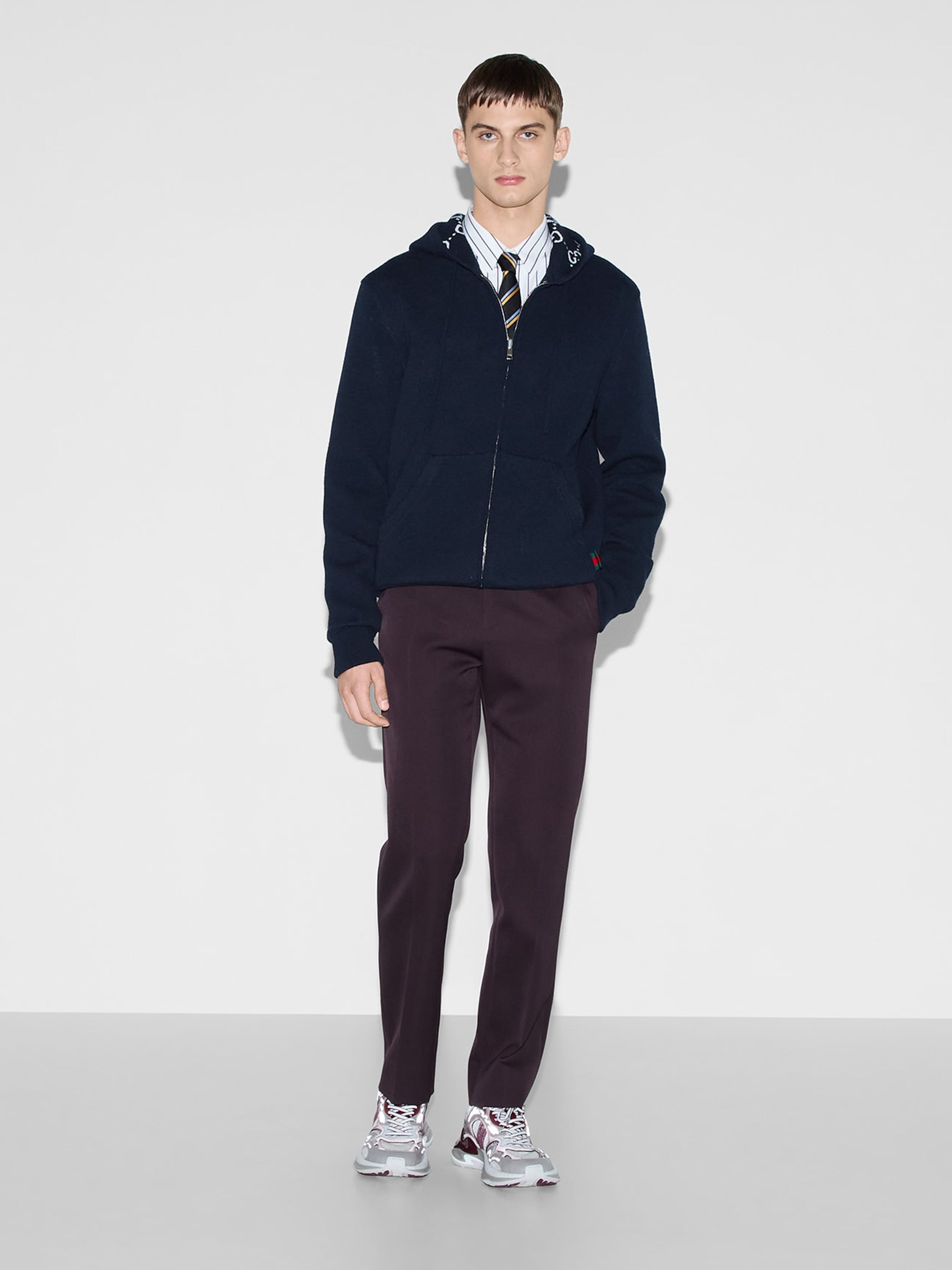 Reversible GG wool jacket GUCCI Blu | Grifo210 Reversible GG wool jacket GUCCI Blu | Grifo210