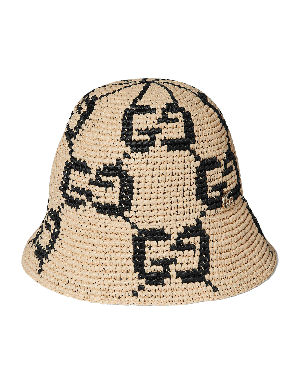 GG straw cloche hat