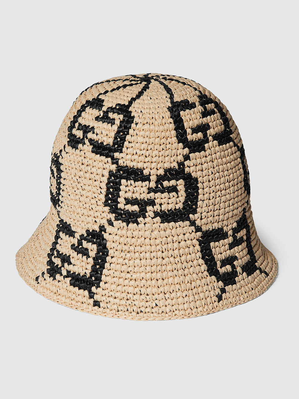 GG straw cloche hat