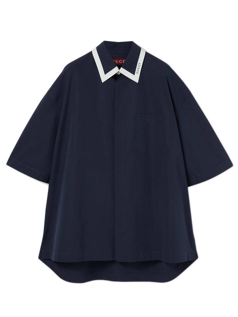 Cotton poplin shirt