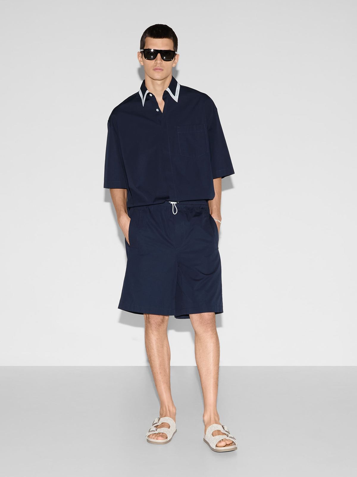 Cotton poplin shirt