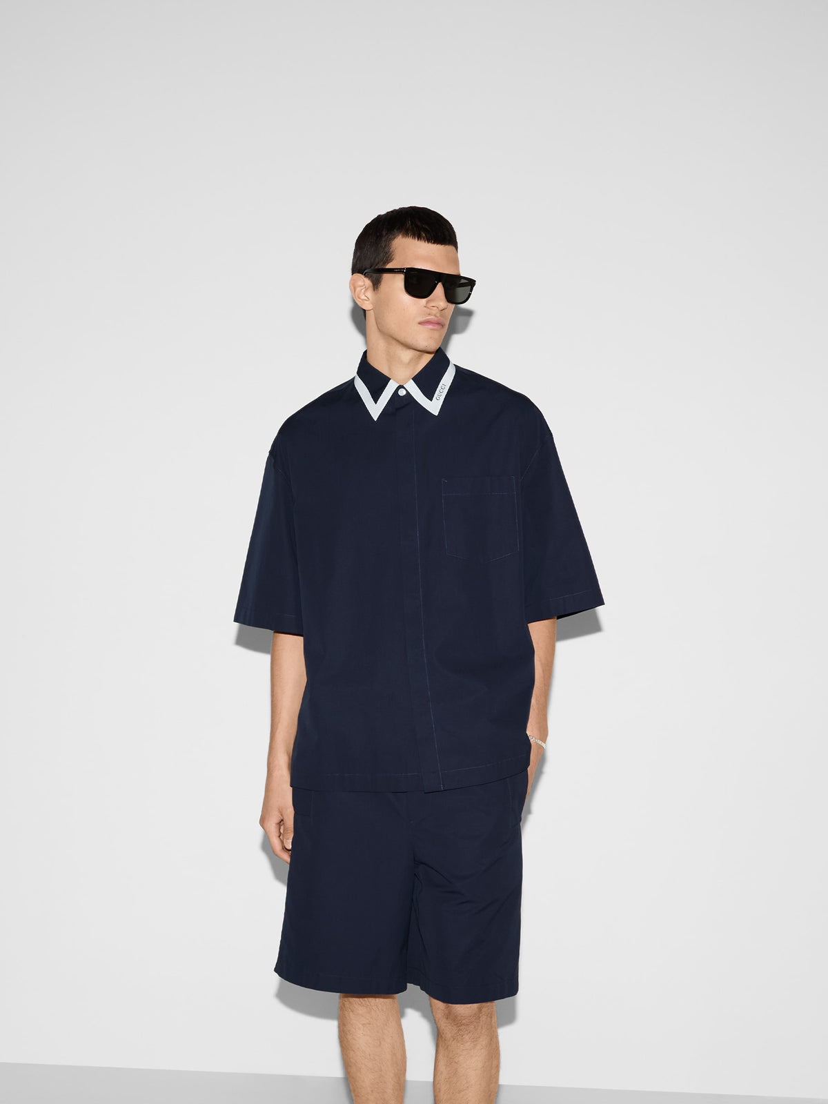 Cotton poplin shirt