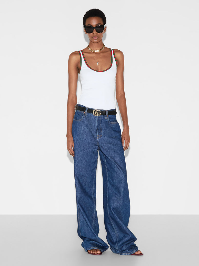 Rib tank top with Web