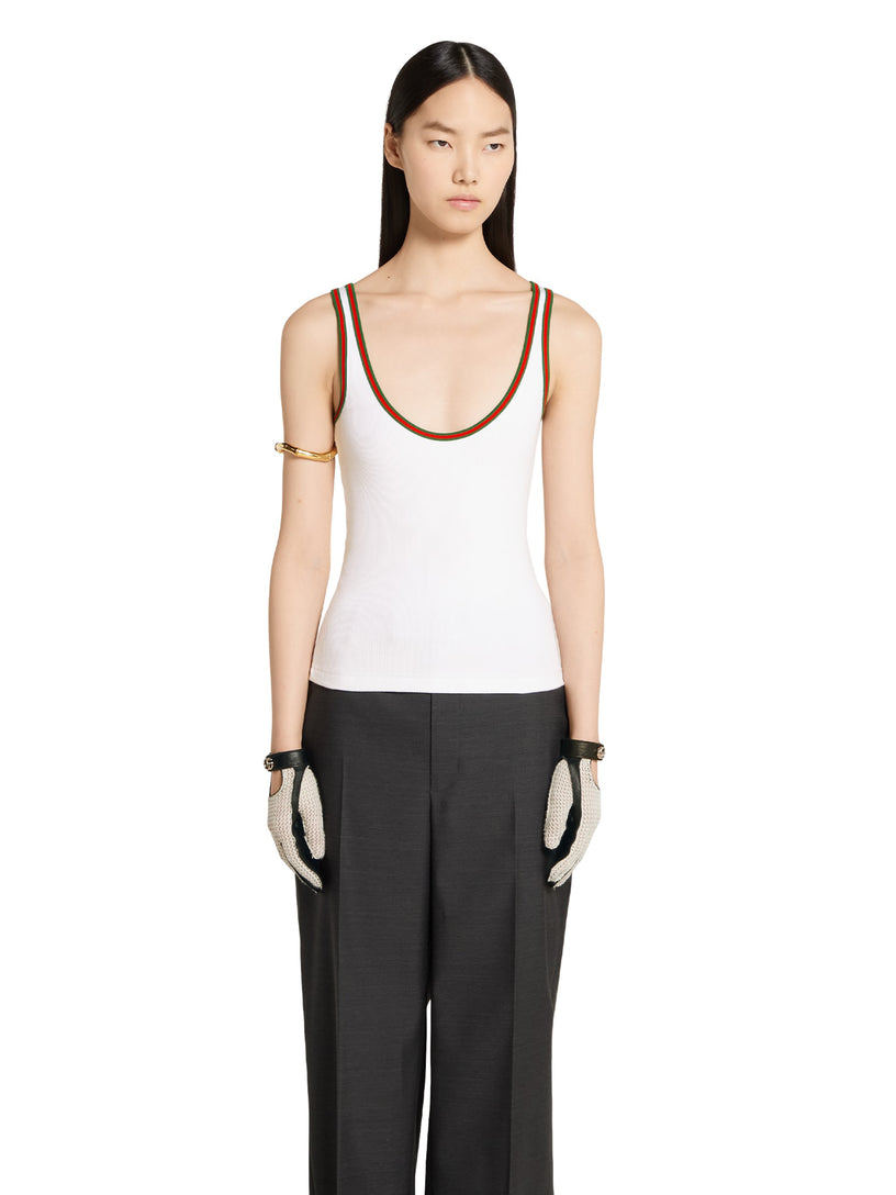 Rib tank top with Web