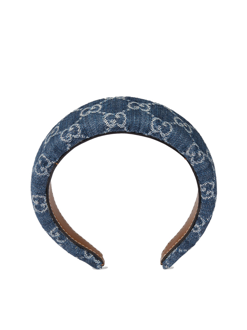 GG denim hairband