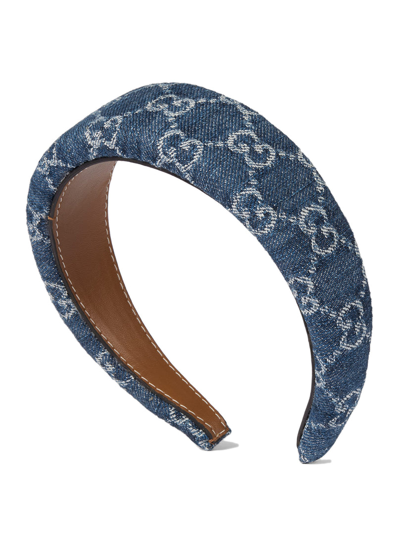GG denim hairband